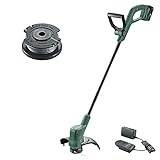 Bosch Akku Rasentrimmer EasyGrassCut 18-230 (1x Akku, 18 Volt System, Schnittkreisdurchmesser 23 cm, im Karton) + Fadenspule EasyGrassC