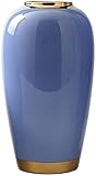 HZYDD Vasen für Blumen, Keramikvase, moderne Dekoration, Vase, TV-Tisch, Wohnzimmer, Küche, Vase, stabile Desktop-Vase, hellblaue Dekoration (Farbe: Blau, Größe: 15 x 15 x 33 cm)