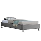 CARO-Möbel Futonbett Laredo Einzelbett Bettgestell 90x200 cm inklusive L