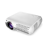 XQPK Mini-Projektor, 1080P, LCD-Projektor, 6500 Lumen, 1920 x 1080, 4 K, LED, Videoprojektor, Kino, tragbar, Farbe: Foto, Größe: Einheitsgröß