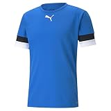 PUMA Herren T-Shirt., Electric Blue Lemonade-puma Black-puma White, L