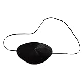 Oblique-Unique® Piraten Augenklappe Schwarz Satin Fasching Karneval Piratenkostüm Geburstag