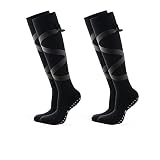 BLOMDE Lange Socken High Tube Micro Pressure Rutschfeste, verschleißfeste Tanz-Pilates-Bodensocken,03,35-38