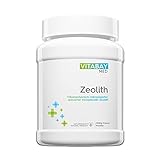 Vitabay Zeolith Pulver (1000 g) • Ultrafein • Bis zu 95% Klinoptilolith • Tribomechanisch mikronisiert und aktiviert • Pharmaqualität • Nicht toxisch • Veg