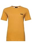 Superdry Womens W1010519A T-Shirt, Ochre Marl, XL