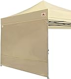 ABCCANOPY Seitenwand/Seitenteile für 3x3m pavillon,3x6m pavillon,partyzelt,festzelt|Wasserabweisend|ohne Fenster (3x3m, beig)