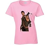 T-Shirt von Daryl Dixon, Walking Dead, Norman Reedus, Hellrosa Gr. XL, b