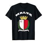 Malta T-Shirt Wappen Tee Flagge Souvenir Valletta T-S