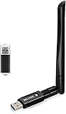 PewinGo WiFi-Adapter WLAN Stick 1300Mbps & USB 3.0 für PC-Spiele , USB-Disk-Treiber Dualband 5,8 GHz & 2,4 GHz 802.11 AC WiFi-Dongle mit 5 dBi-Antenne für Windows 10 / 8 / 7 / XP / Vista / Mac OS