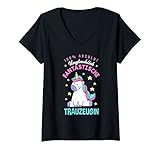 Damen Unglaublich Fantastische Trauzeugin Einhorn Trauzeugin T-Shirt mit V