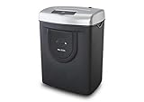 Dahle Aktenvernichter PaperSAFE 22084 (8 Blatt, Stufe P-3, Partikelschnitt, 25 Liter Papierkorb) schwarz-silb
