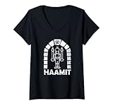 Damen T-shirt Erzgebirge Sachsen Bergbau Glück Auf Weihnachten T-Shirt mit V