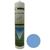 Ber-Fix® MS Polymer Kleber Blau Unterwasserkleber Pool Teich Aquarium Montagekleber zum Kleben und Abdichten, unter Wasser einsetzbar, Silikon frei Beton Fliesen Gummi EPDM Folie Glas M