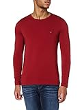 Tommy Hilfiger Herren Stretch Slim FIT Long Sleeve Tee T-Shirt, Regatta Rot, L