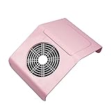 Nagelstaubsauger Leistungsstarker Dunstabzugsventilator für Maniküre 40W starke Absaugung ALL für Maniküre-Staubsauger-Staubreiniger für Nagelstaubabsorber (Color : Pink Vacuum Cleaner)