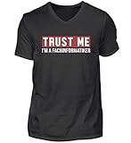 Fachinformatiker V-Ausschnitt T-Shirt | Trust Me I'm Fachinformatiker Herren V-Neck S