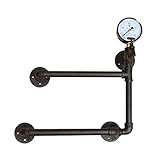 MHYNLMW Weinregale Möbel Shisha-Bar Restaurant Wanddekoration Wohnzimmerwand dekorative Rahmen dekorative Rahmen Rahmen (Color : Black, Size : 59 * 18 * 52cm)