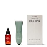 Das Komplettpaket von Meridian: Inklusive wasserdichtem Herren-Elektrorasierer für den Intimbereich und Spray (50 ml). Mit Keramikklingen und sensitiver Rasiertechnologie (Salbei)