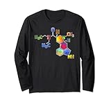 LSD Molekül LSD Säure-T-Shirt Lang