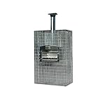 Gabionen Gartenkamin by TRIMET , Gabionen Grill, Grillkamin, Gartengrill PICO 3, 60x36 cm, Feuerstelle Edelstahl, höhenverstellbarer Grillrost, Ascheschub