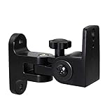 Lautsprecher Wandhalterung Halterung Lautsprecherwandhalterung Dual-Lautsprecherhalterung Surround-Sound-Lautsprecher Multiple-Anpassungsständer Universalgröße-Lautsprecher-Regal, kann 15kg tragen,