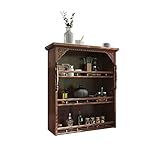 Bücherregal Bücherregal Massivholz Lagergestell Büroanzeige Rack Haushalt Kleiner Bücherregal Retro Multi-Layer kleines Bücherregal 39.37 Zoll hoch Standreg