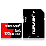 128GB Micro SD-Karte mit Adapter (Klasse 10 High Speed) Video Micro SD-Speicherkarte/SD-Speicherkarten für Kamera, Telefon, Computer, Dash Came,Tab