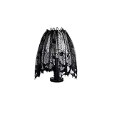Halloween-Lampenschirme aus Spitze, Gothic-Stil, schwarze Fledermäuse, Spinnen, Lampenschirm, Halloween-Party-Dekoration, langlebig und nü