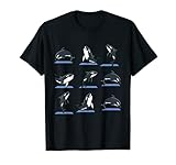 Orca Yoga Funny Orca In Yoga Posen Meditation T-S