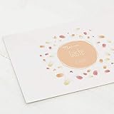 sendmoments Poster Fingerabdruck, Tauben Taufe, Querformat 40x30 cm, personalisiert mit Text, kreative Verewigung der Gäste, originelles Gästebuch zur Taufe, optional mit Stempelk
