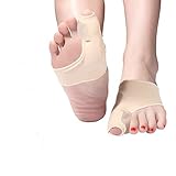 Zehenstrecker Hallux Valgus Socken Bunion Corrector Big Toe Straightener, Bunion Splint Support Protektoren Ärmel, Schmerzlindernde Ärmel mit integriertem Silik