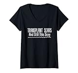 Damen Verpflanzen Sie Narben und noch dieses sexy Leber-Lungen-Herz T-Shirt mit V