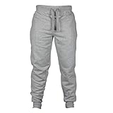 LFYYDS Herren Hose Lässige Einfarbig Basic Sporthose Trendy Elastic Waist Taille Wanderhose Fitnesshose mit Taschen Leichte Bequeme Baggy Workout Jogginghose Passend für Joggen Gym Yog