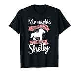 Gehe Zum Shety Shetland Pony Pferde Reiten Reiterin T-S
