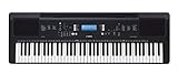Yamaha PSR-EW310 Digital Keyboard, schwarz – Vielseitiges, tragbares Keyboard mit 76 anschlagdynamischen Tasten, 622 Instrumentenklängen, 205 Begleit-Styles, Effekten und Lernfunk