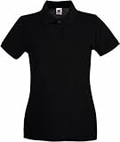 Fruit of the Loom: Lady-Fit Premium Polo 63-030-0, Größe:S (10);Farbe:Black