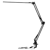Tischlampe, verstellbare Clip-Lampe Led-Schreibtischlampe Langlebiges, platzsparendes Leselicht mit fester Basis für Z