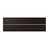 Ikea Laxarby - Schubladenfront, Schwarzbraun / 2 Pack / 2 Pack - 60x10