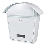 Briefkasten Edelstahl Wasserdichter Wandbriefkasten Europäischer Villa-Briefkasten Outdoor-Zeitungskasten Mit Schlüssel-Briefkasten Wandmontierter Wasserdichter Briefkasten,C