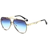 LUOXUEFEI Brillen Runde Sonnenbrille Männer Fahren Schwarz Spiegel Sonnenbrille Lady Shade Sonnenb
