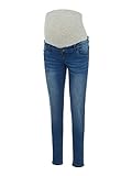 MAMALICIOUS Damen Mlfifty 002 Slim Jeans Noos, Medium Blue Denim, 33W 34L EU