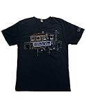 U2 T Shirt Cedar Wood Road Band Logo Nue offiziell Herren Denim B