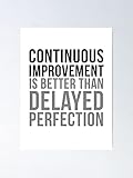 AZSTEEL Continuous Improvement Office Decor Ideas Poster Best Gift 11.7'x16.5' for Friends Family