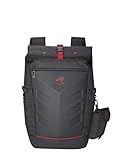 Asus ROG Ranger Backpack Gaming Rucksack (für Notebooks bis zu 17 Zoll,26 Liter, Extratasche für Zubehör, wasserfest, gepolstert) schw