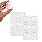 12 x Türstopper Wand-Set für Türklinken,Elastikpuffer Transparent Türpuffer Türpuffer Transparent Anschlagpuffer,Gummifüße Selbstklebend,Wandschutz Türklinke,Türstopper Schutzpuffer (50x5 mm)