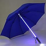 YTTS Beleuchten Sie Regenschirm Laserschwert Beleuchten Sie Golfschirme Wechseln am Schaft/Eingebaute Taschenlampe Blitzschirm 2021