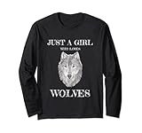 Just A Girl Who Loves Wolves Beautiful Wolf Bleistift Sketch Lang