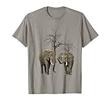 Elefanten mit Bäumen auf Safari in Kenia / Afrika T-S
