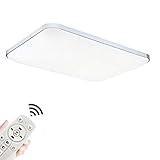 MIWOOHO 90W LED Ultraslim Deckenleuchte Dimmbar Deckenlampe Flur Wohnzimmer Lampe Schlafzimmer Küche Energie Sparen Licht Wandleuchte [Energieklasse A++]