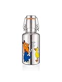 soulbottle steel light • „die maus & freunde' • 0,5 l • einwandige Trinkflasche aus E